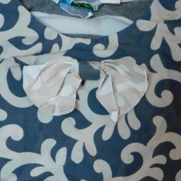 Owls & Bats Gray & Cream 2 piece set pant & top - Picture 3 of 8